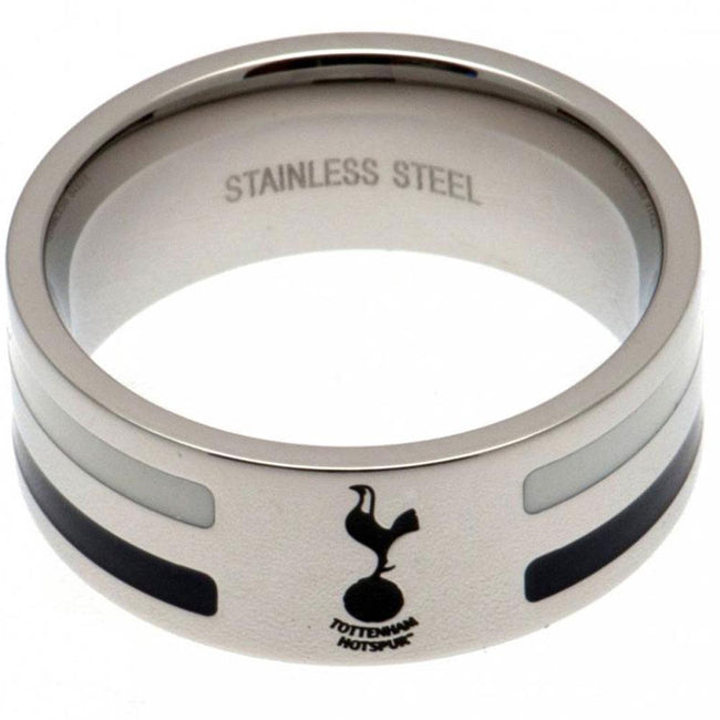 Silver - Front - Tottenham Hotspur FC Medium Color Stripe Ring