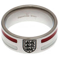 Silver-Red-White - Front - England FA Color Stripe Ring