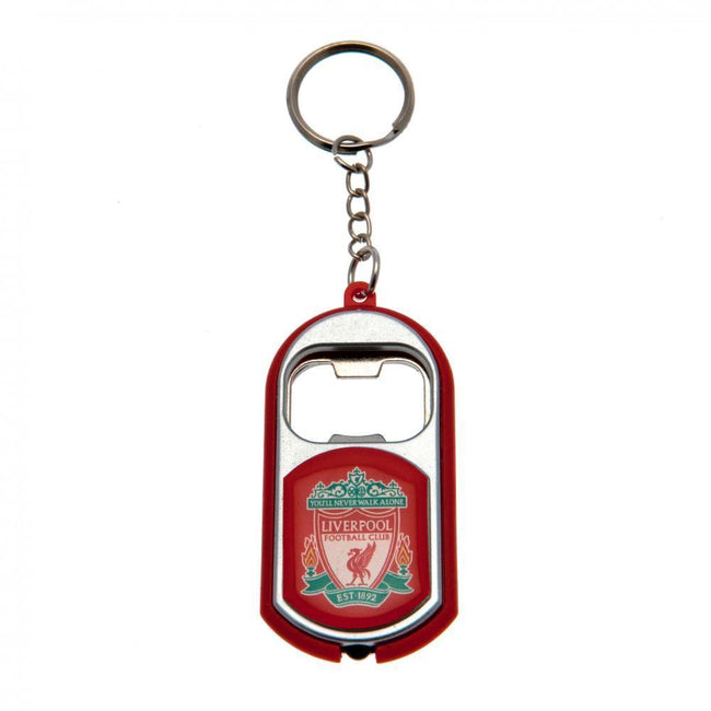 Red - Front - Liverpool FC Key Ring Torch Bottle Opener