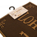 Brown - Side - Harry Potter Alohomora Rubber Door Mat