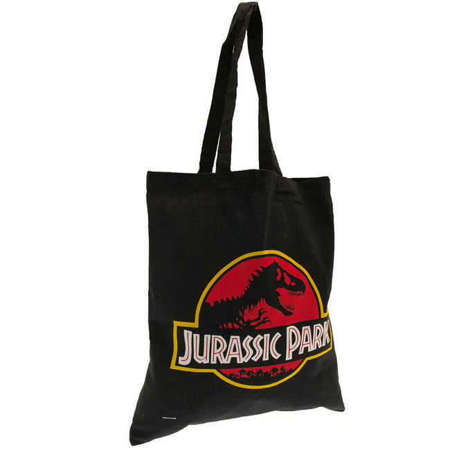 Black-Red - Front - Jurassic Park Canvas Tote Bag