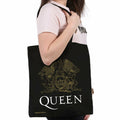 Black - Back - Queen Canvas Tote Bag