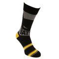 Black-Gray-Yellow - Back - Batman Mens Socks (Pack of 3)