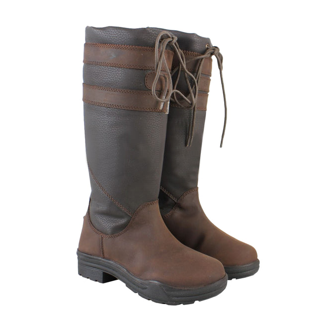 Brown - Back - Brogini Childrens-Kids Longridge Boots