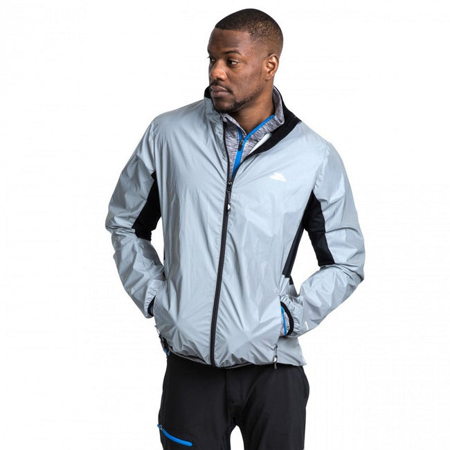 Silver Reflective - Front - Trespass Mens Zig Reflective Active Jacket