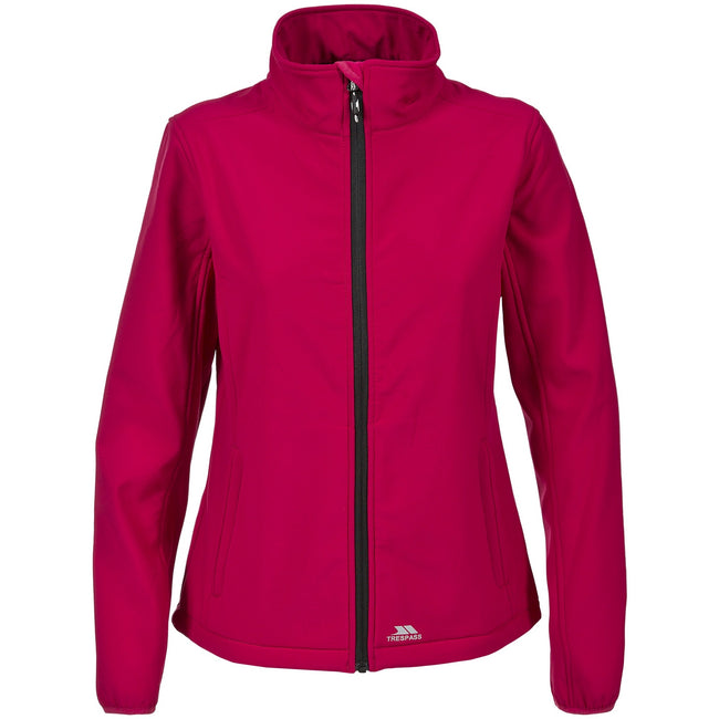 Cerise - Front - Trespass Womens-Ladies Meena Softshell Jacket