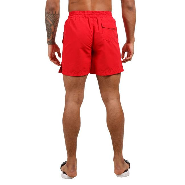 Red - Side - Trespass Mens Granvin Casual Shorts