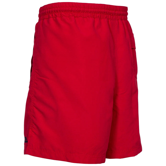 Red - Close up - Trespass Mens Granvin Casual Shorts