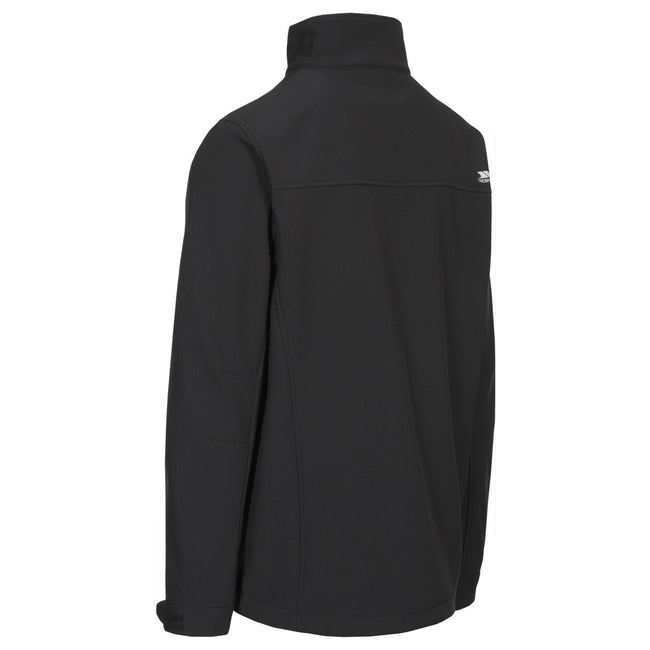 Black - Pack Shot - Trespass Mens Vander Softshell Jacket