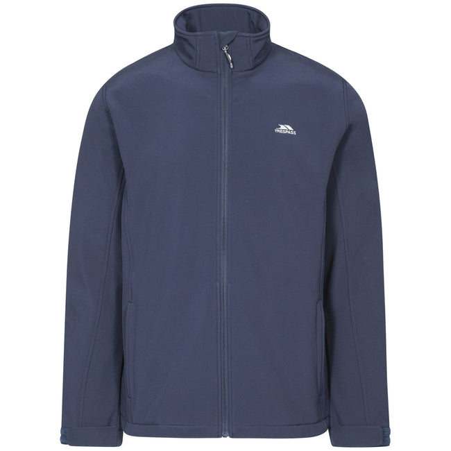 Navy - Front - Trespass Mens Vander Softshell Jacket