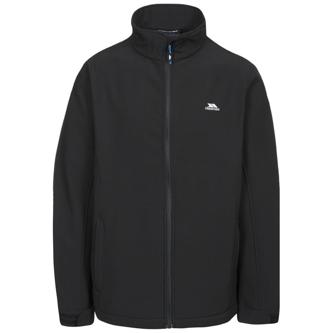 Navy - Side - Trespass Mens Vander Softshell Jacket