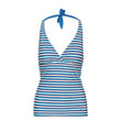 Harbour Stripe - Front - Trespass Womens-Ladies Bloomer Tankini Top