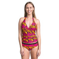 Pink Lady Print - Back - Trespass Womens-Ladies Bloomer Tankini Top