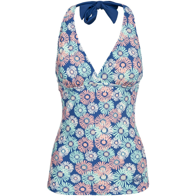 Blush Print - Front - Trespass Womens-Ladies Bloomer Tankini Top