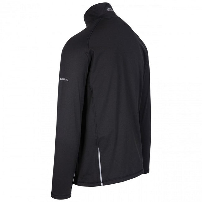 Black - Back - Trespass Mens Clive Full Zip Active Top