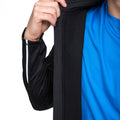 Black - Side - Trespass Mens Clive Full Zip Active Top