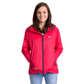 Raspberry - Back - Trespass Womens-Ladies Qikpac Waterproof Packaway Shell Jacket