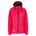 Raspberry - Front - Trespass Womens-Ladies Qikpac Waterproof Packaway Shell Jacket