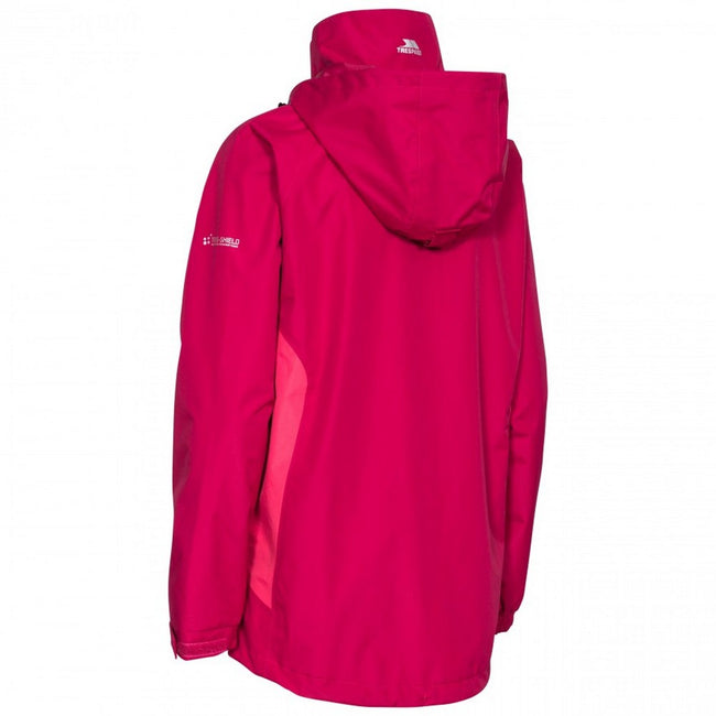 Cerise - Back - Trespass Womens-Ladies Tarron II Waterproof Shell Jacket