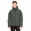 Olive Marl - Back - Trespass Mens Rafi Waterproof Softshell Jacket