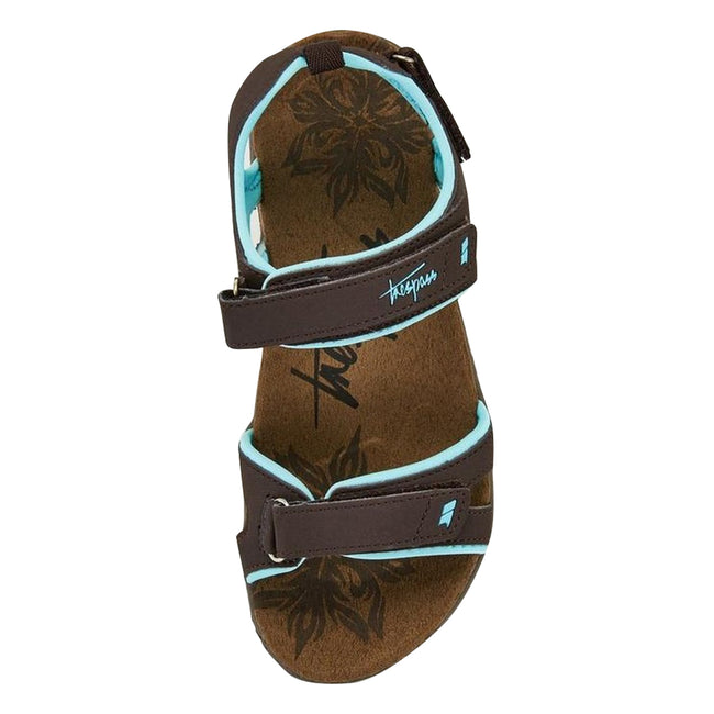 Brindle - Back - Trespass Womens-Ladies Serac Walking Sandals