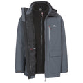 Carbon - Back - Trespass Mens Edgewater II 3 In 1 Waterproof Jacket