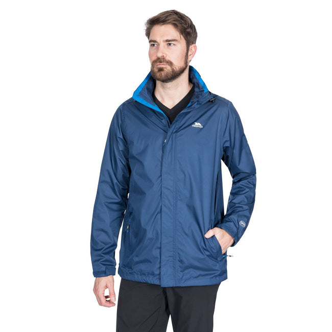 Navy Tone - Back - Trespass Mens Fraser II Waterproof Jacket
