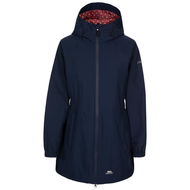 Navy - Front - Trespass Womens-Ladies Daytrip Waterproof Shell Jacket