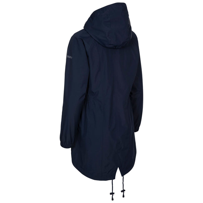 Navy - Back - Trespass Womens-Ladies Daytrip Waterproof Shell Jacket