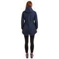Navy - Side - Trespass Womens-Ladies Daytrip Waterproof Shell Jacket