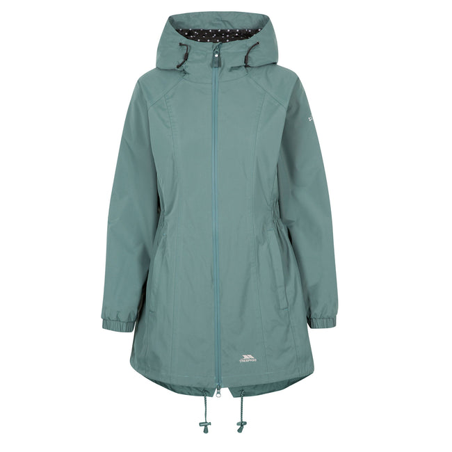 Spruce Green - Front - Trespass Womens-Ladies Daytrip Waterproof Shell Jacket