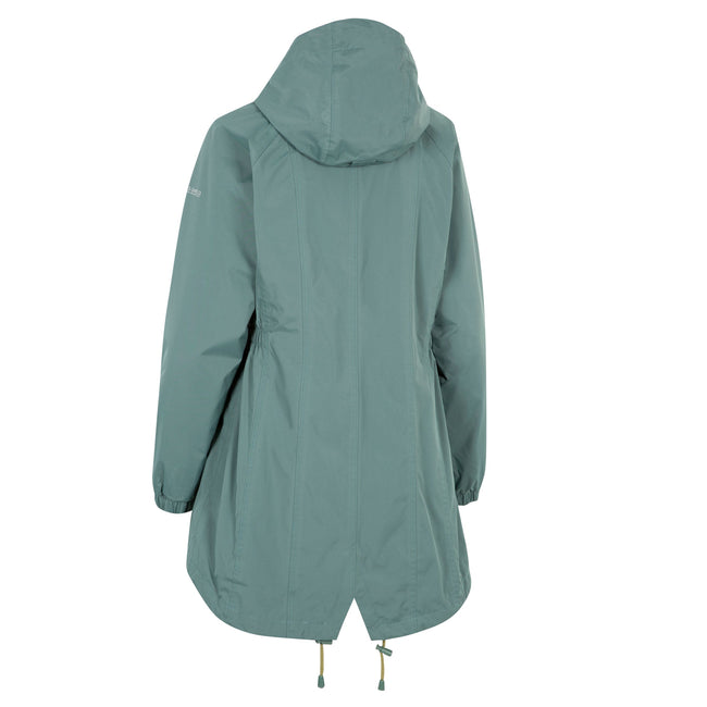 Spruce Green - Back - Trespass Womens-Ladies Daytrip Waterproof Shell Jacket