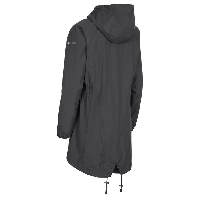 Black - Side - Trespass Womens-Ladies Daytrip Waterproof Shell Jacket