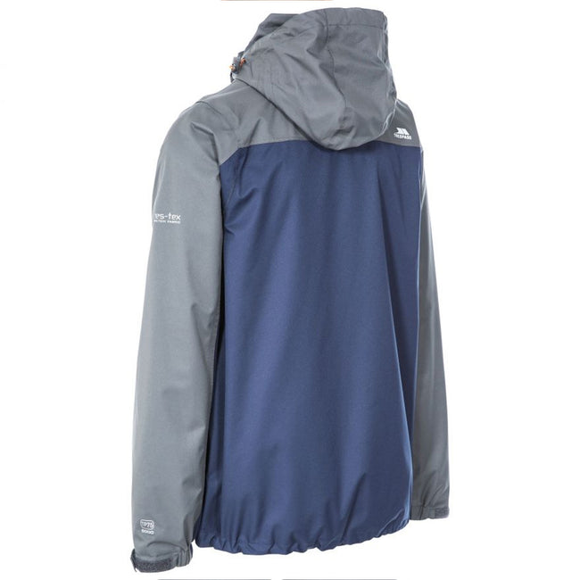Navy - Back - Trespass Mens Wooster Waterproof Jacket