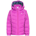 Purple Orchid - Front - Trespass Childrens Girls Sheer Waterproof Padded Jacket