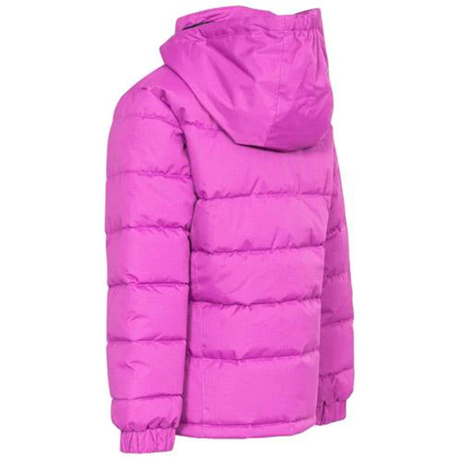 Purple Orchid - Back - Trespass Childrens Girls Sheer Waterproof Padded Jacket