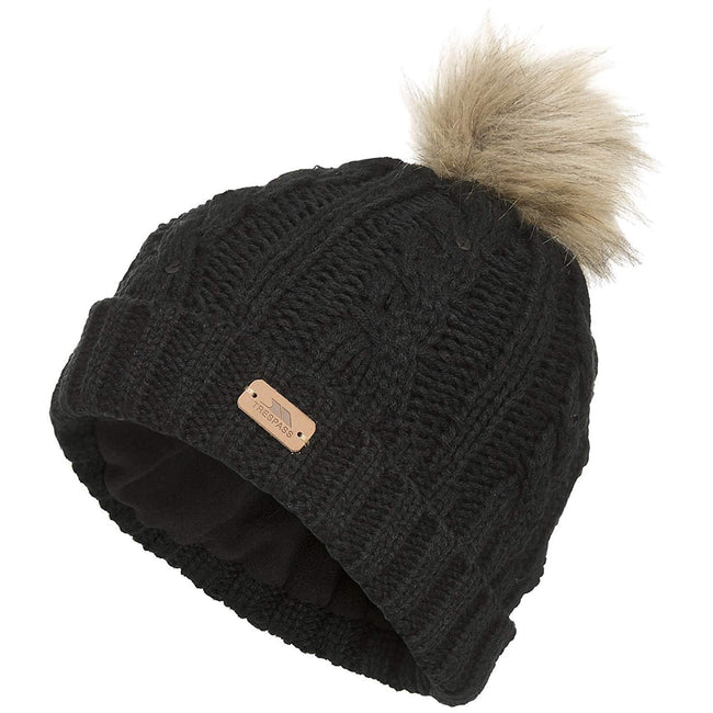 Black - Front - Trespass Womens-Ladies Lillia Hat