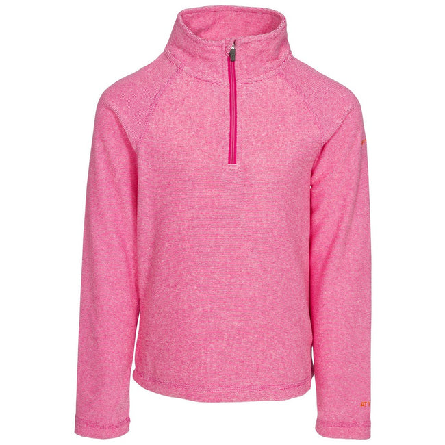 Pink Lady - Front - Trespass Childrens Girls Meadows Fleece