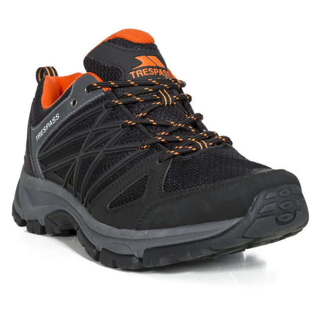 Black - Front - Trespass Mens Fisk Sneakers