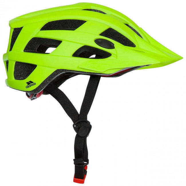 Hi Visibility Yellow - Back - Trespass Adults Zrpokit Cycle Helmet