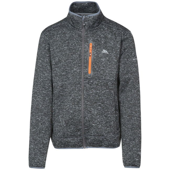 Black Marl - Front - Trespass Mens Bingham Fleece Jacket