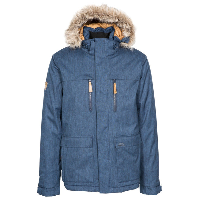 Navy - Front - Trespass Mens King Peak Waterproof Jacket