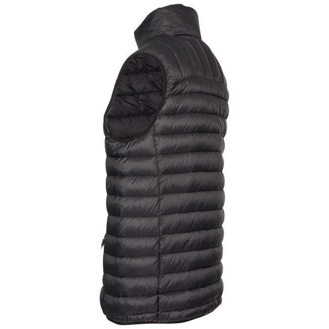 Black - Back - Trespass Mens Hoppers Down Gilet