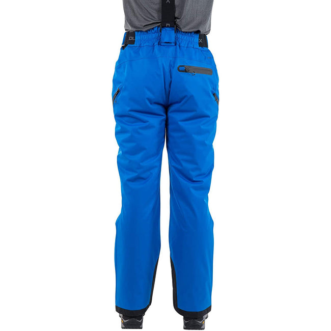 Blue - Back - Trespass Mens Kristoff Stretch Ski Pants