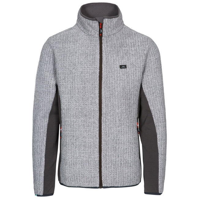 Platinum - Front - Trespass Mens Templetonpeck Fleece Jacket