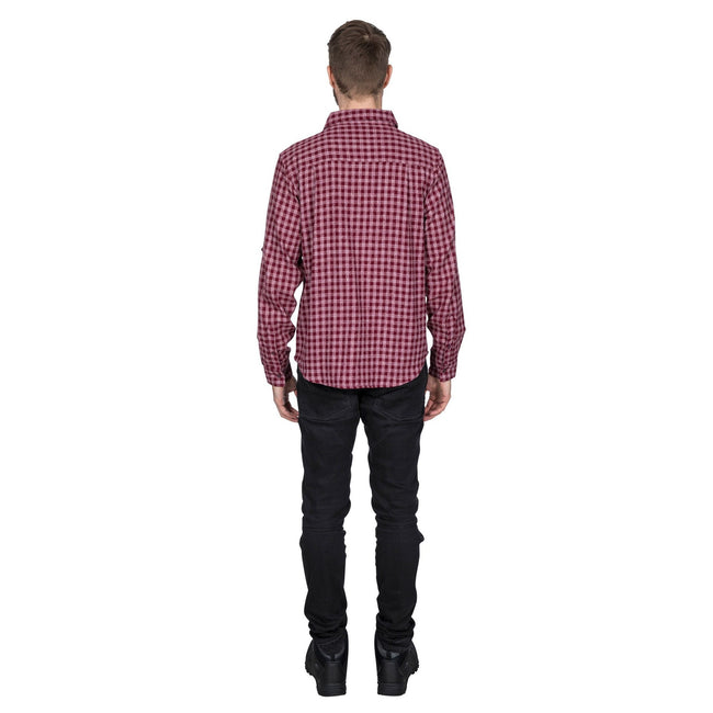 Prune Check - Side - Trespass Mens Participate Shirt