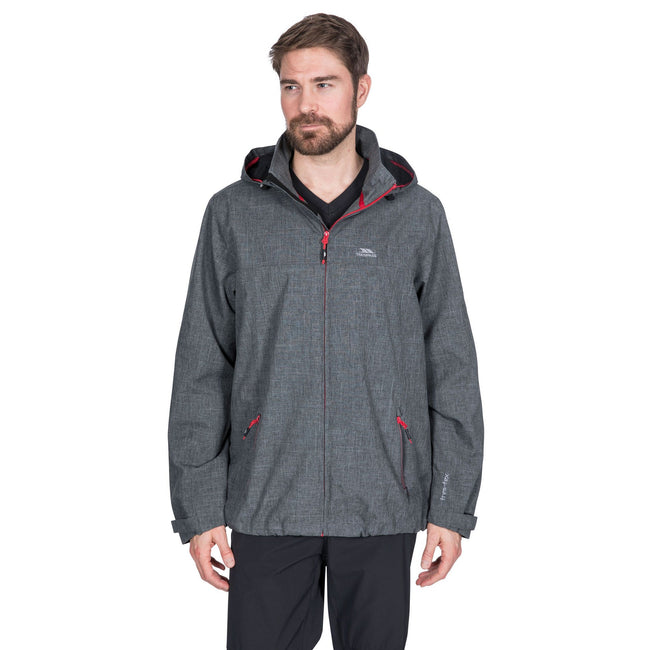 Dark Gray - Back - Trespass Mens Moonshine Waterproof Jacket