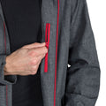 Dark Gray - Close up - Trespass Mens Moonshine Waterproof Jacket