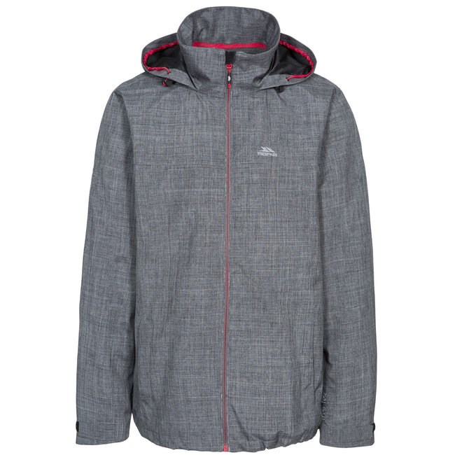 Dark Gray - Front - Trespass Mens Moonshine Waterproof Jacket