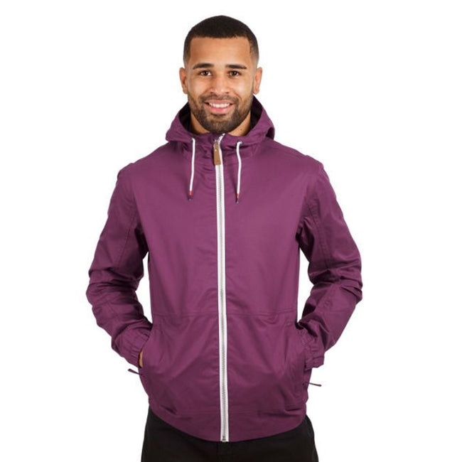Prune - Back - Trespass Mens Dalewood Waterproof Jacket